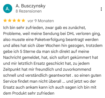 Google Rezension 1